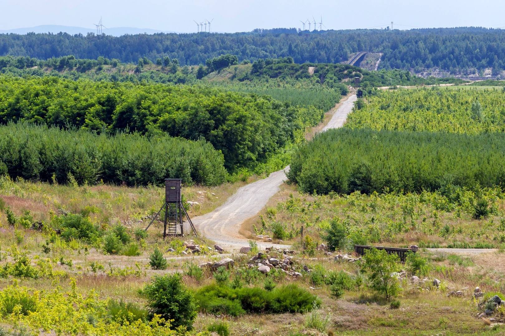 Bergbaufolgelandschaft in der Lausitz (Foto: LEAG - Ausschnitt) Grafik